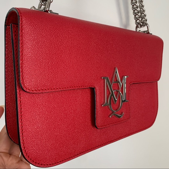 Authentic Alexander McQueen Leather Chain AMQ Bag - Picture 2 of 16